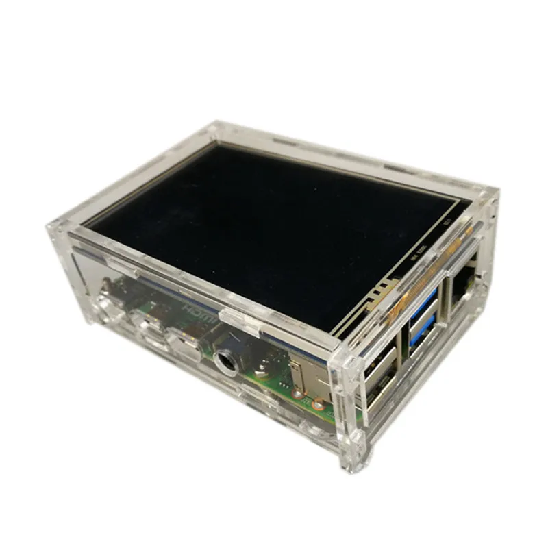 TFT LCD 터치 스크린 디스플레이, 케이스, 방열판, 라즈베리 파이 4B 용, 3.5 인치, 신제품
