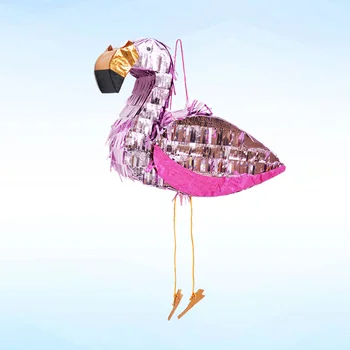 

Pinata Aluminum Foil Flamingo Shape Toy Game Props Sugar Beat Creative Multicolored Decoration for Children Birthday Party