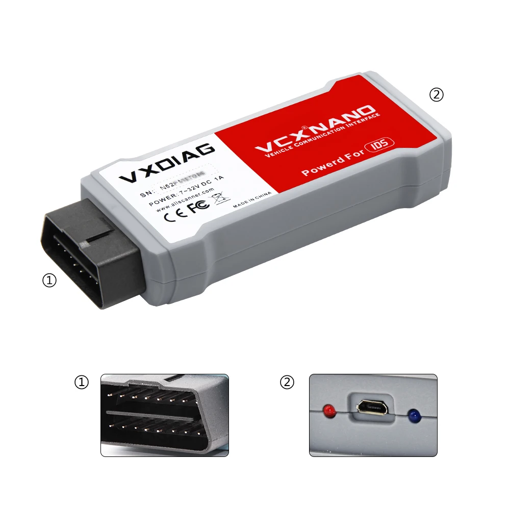 Новые поступления от VXDIAG VCX NANO для Ford V116/для Mazda V116 2 в 1 wifi Авто диагностический сканер ECU программист инструмент