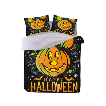 

Halloween Minnie Mickey Bedding Set Duvet Cover Pillowcase Adult Children Gift King Size Bed Set Nightmare Befor Christmas