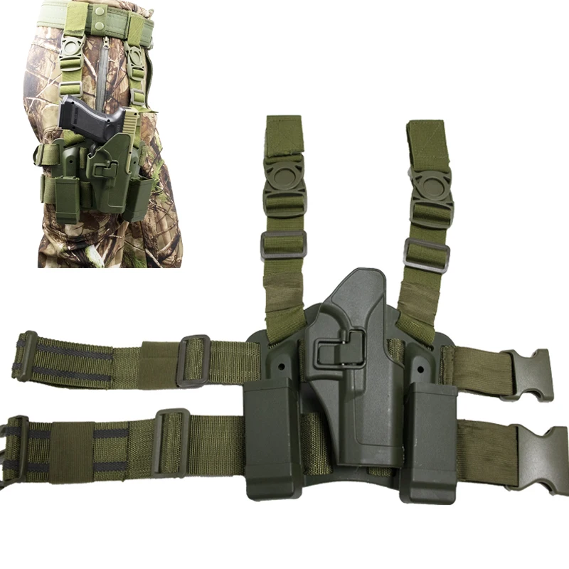 

Tactical Gun Carry Case Leg Hoslter For Glock 17 19 22 23 31 32 Pistol Hunting Equipment Handgun Right Hand Leg Holsters