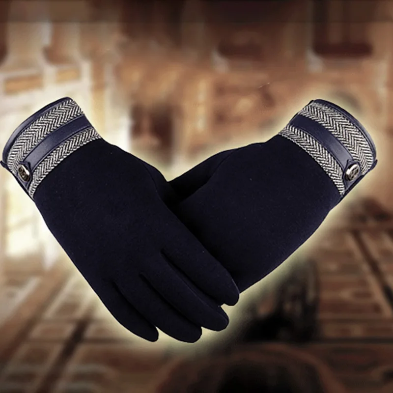 Зимние мужские антискользящие перчатки теплые мотоциклетные лыжные спортивные перчатки высокого качества из искусственной замши с сенсорным экраном для телефона портативные мужские митти