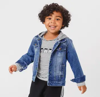 

Warm Winter Jacket for Boys 2020 Kids Boy Denim Clothing All-match Casual Children Boy Jean Hoodies Fashion Baby Clothes D08024