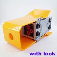 GOGO 5 способ пневматический контроль воздуха ПВХ пластиковая педаль клапана 1/4 дюймов BSP 4F210-08LG с замком и крышкой руководство