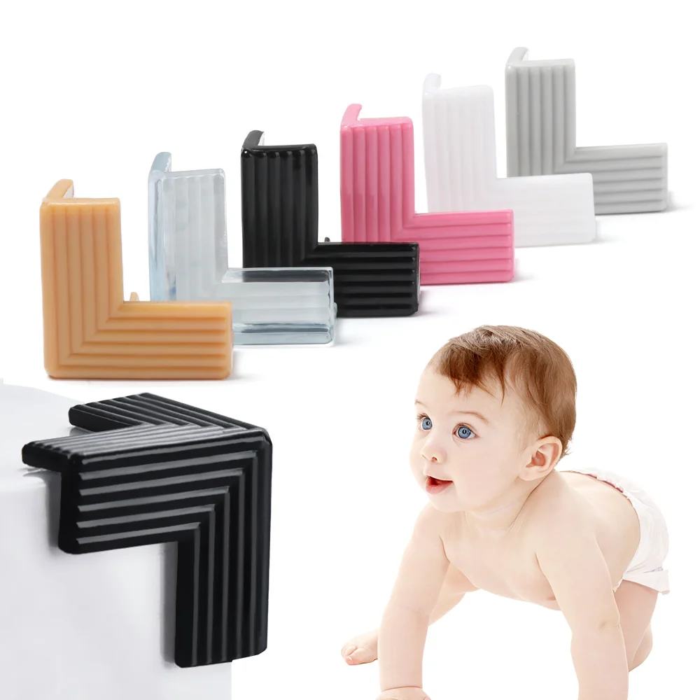 4 Uds esquina de la Mesa de bebé de seguridad Protector de silicona cubierta de borde protectores para las esquinas niño esquina de los muebles anticolisión guardias cubierta