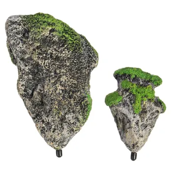 

1pc Creative Artificial Floating Pumice Suspended Stone Fish Tank Decoration Moss Flying Rock Aquatic Ornament