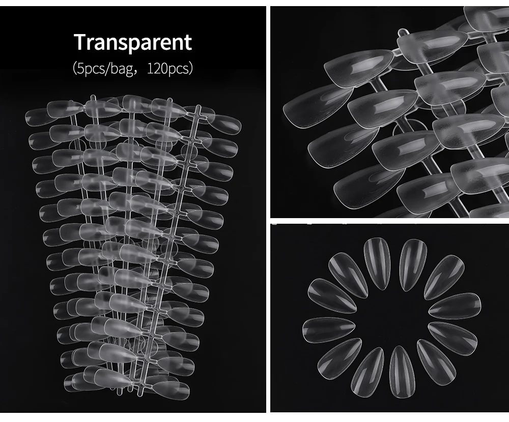 120 шт миндалевидная форма полное покрытие накладные ногти искусственные накладные ногти маникюр Дизайн ногтей практика лак для ногтей цветной дисплей советы