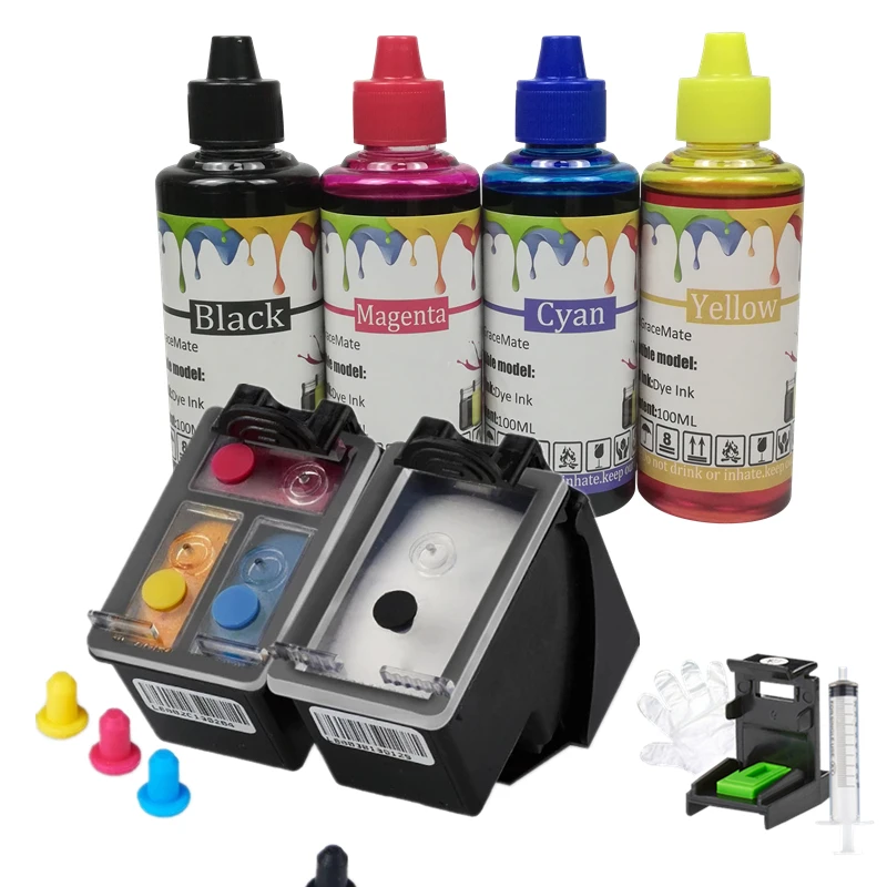

Refillable Ink Cartridge Replacement for HP 664 664 Xl Ink Cartridge for HP DeskJet 1115 2135 3635 1118 2138 3636 3638 4536 4676