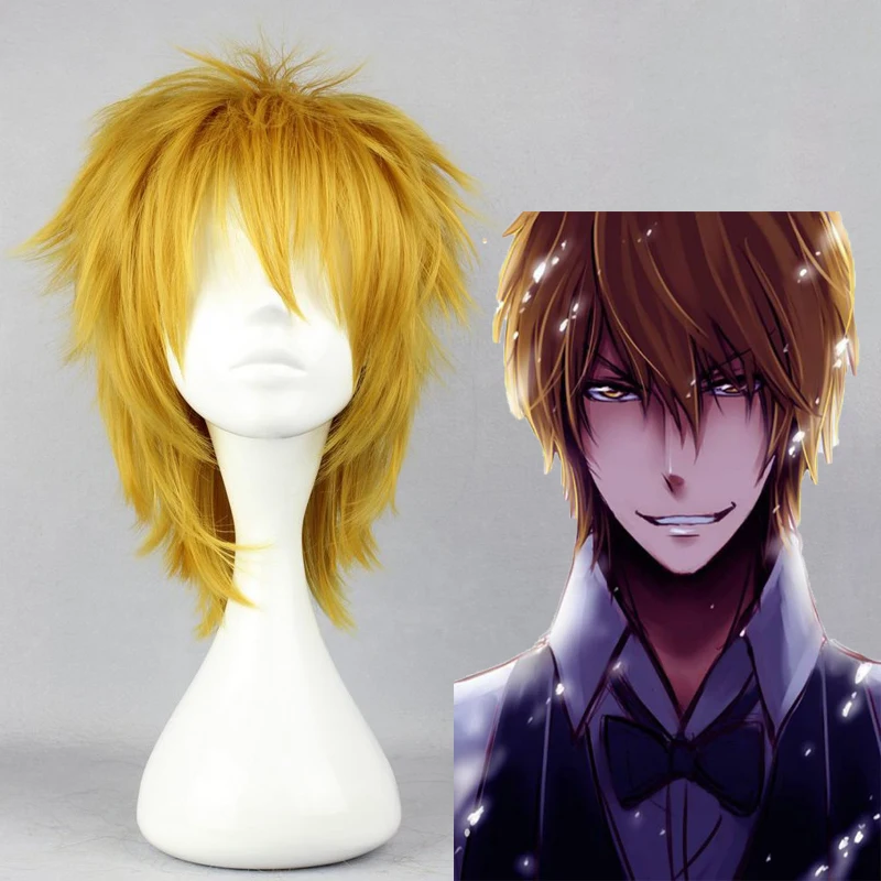 Durarara 3way Standoff Cosplay Wig Heiwajima Shizuo Wigs Heat Resistant Synthetic Halloween Carnival Party Unisex Hiar | Тематическая