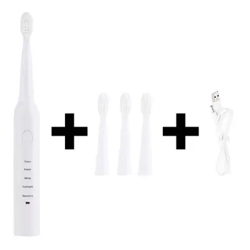 

Electric Toothbrush Rechargeable Toothbrush Sonic Shock Automatic Soft Toothbrush Waterproof Usb Charging