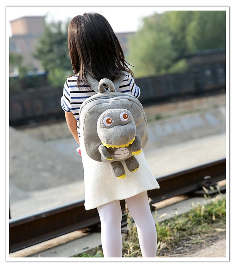 Soft Dinosaur Plush Backpack for Children Backpack Kids Small Bag Girl Cute Animal Prints Travel Bags Toys Gifts Plush Schoolbag