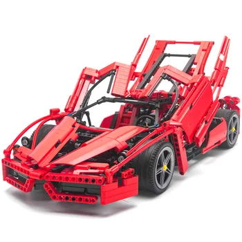 

1359pcs Racers Ferrare Enzo Super Car 1:10 Scale Sports Car Enzo Model Compatible Lepining Technic 8653 Building Bricks Toys