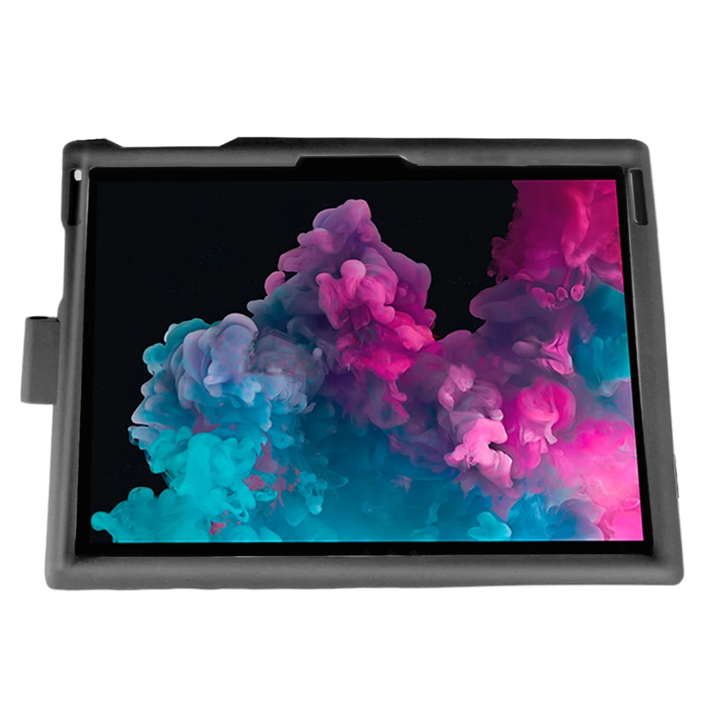 Чехол для планшета microsoft Surface Pro 3 4 5 6 силиконовый чехол Противоскользящий противоударный рукав+ ручка паз флип-чехол-подставка