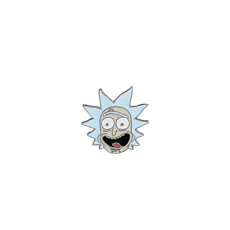 as picture Rick And Morty Pin Pickle Rick Enamel Pin brooches Badges Enamel pins Accessories Men Women Brooch - Окраска металла: as picture