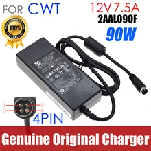 Genuine CWT 2AAL090F AC Adapter CAM090121 12v 7.5A 90W Power Supply Laptop Adapters 4pin