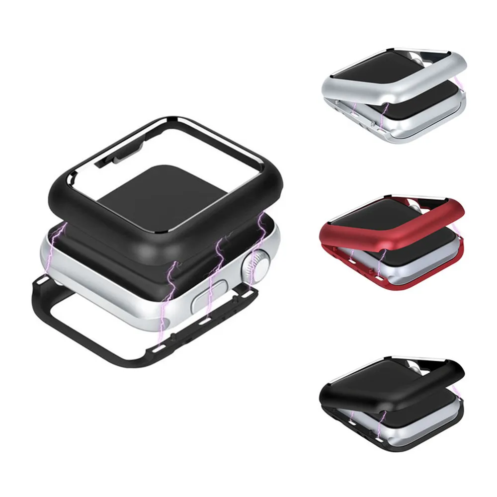 Magnetic Aluminum Alloy Protective Case for Apple Watch 38mm 42mm 40mm 44mm Metal Frame Cover Built-in Magnet iWatch 1 2 3 4 | Наручные