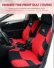 AUTOYOUTH Universal Full Set Car Seat Covers, Fit Rear Row 2+1 With Track Detail Style Auto Seat Set Protector For Most Cars ► Photo 2/6