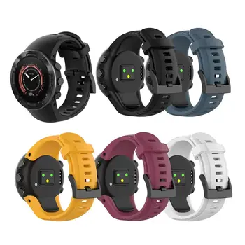 

For Suunto 5 Watch Band High Quality Silicone Strap Band Bracelet for Suunto 5 Black Outdoor Sport Smart Watch Watchband For Man
