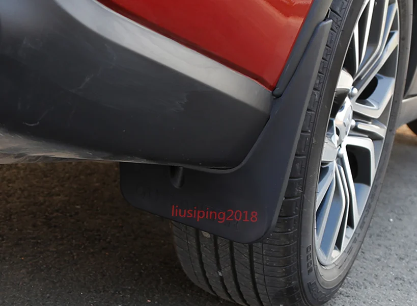 4PCS Black ABS Mud Flaps Splash Guard Trim For Mitsubishi Outlander