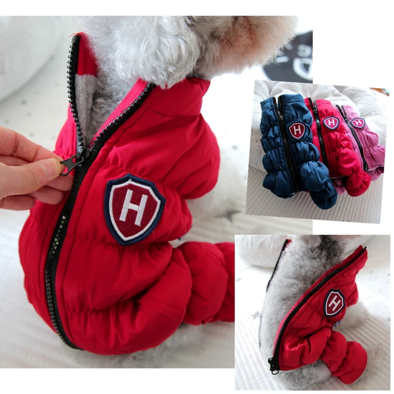 Zipper Snow Unisex Dog Waterproof Overalls Pet Down Jackets S XXL Puppies Animal Chihuahua Yorkshire Clothing Supply pet jacket