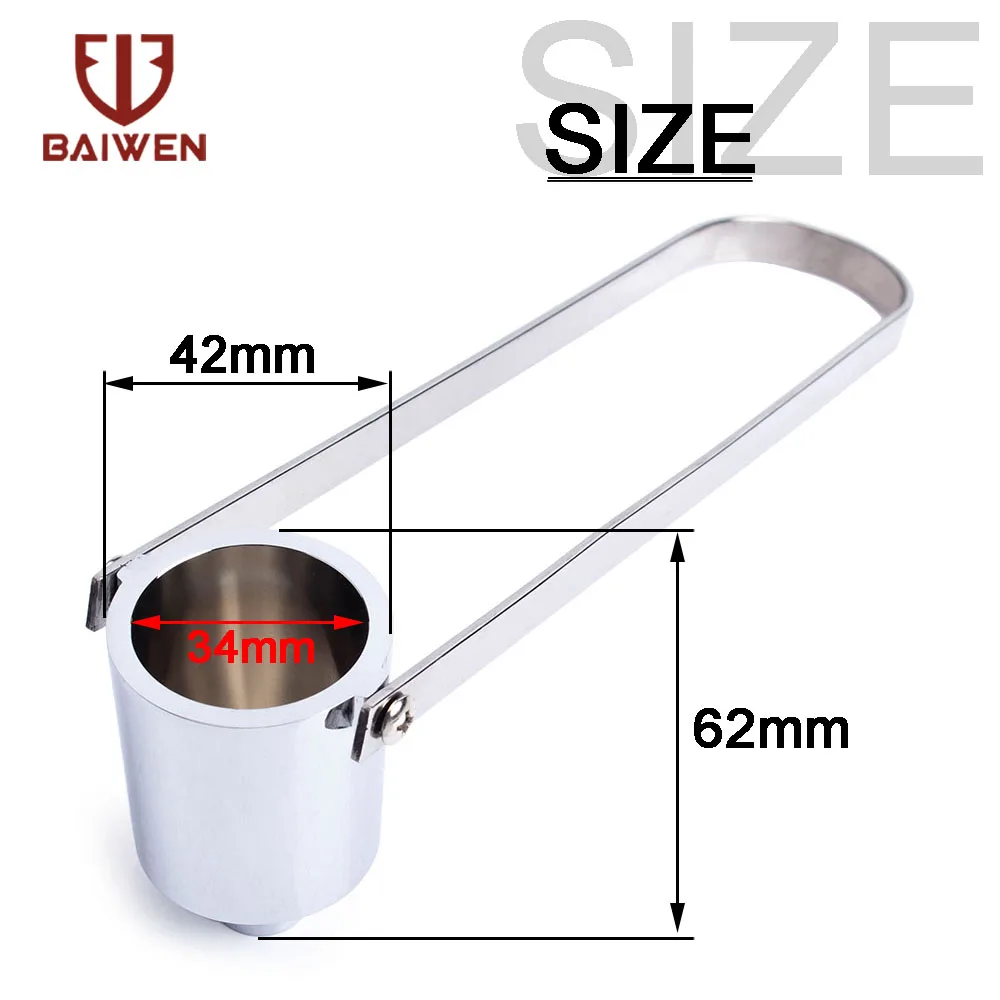1pc Paint Viscosity Test Cup Viscometer Flow Cup Mixing Thinning Tool #2 & #4 Measuring Tool Golden Sliver