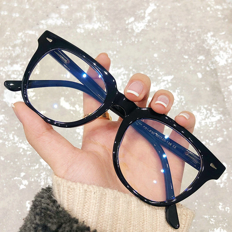 Retro Plate Square Eyeglass Frame Thick Ring Wide Leg Prescription Glasses  Women Glasses Women Optical Myopia Glasses - AliExpress