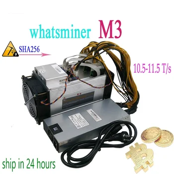 

Used BTC BCH miner Delivery within 24 hours WhatsMiner M3 10.5T-11.5T with PSU Economical Asic Bitcoin Miner Server