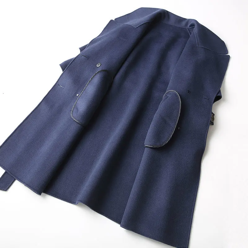 Wool Coat Women Double Sided Long Jacket Korean Spring Autumn Ladies Coats and Jackets Abrigo Mujer KQN37125-3 KJ2322