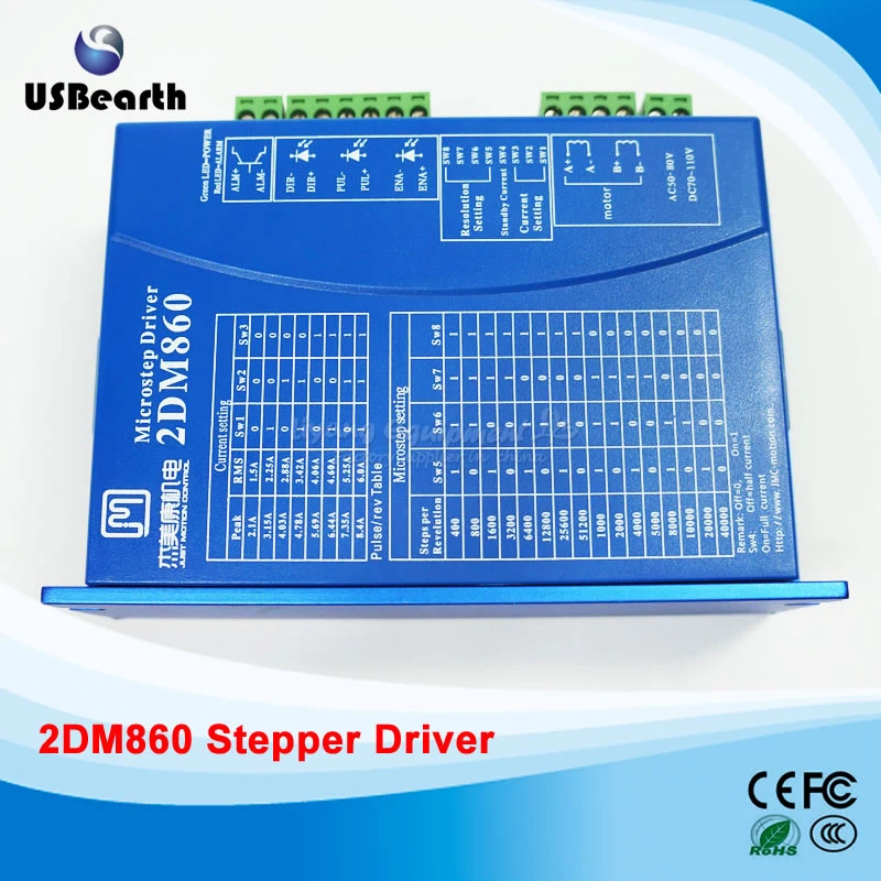 

2DM860 Digital Stepper Driver 86 Stepper Motor Drive Voltage AC30-80V
