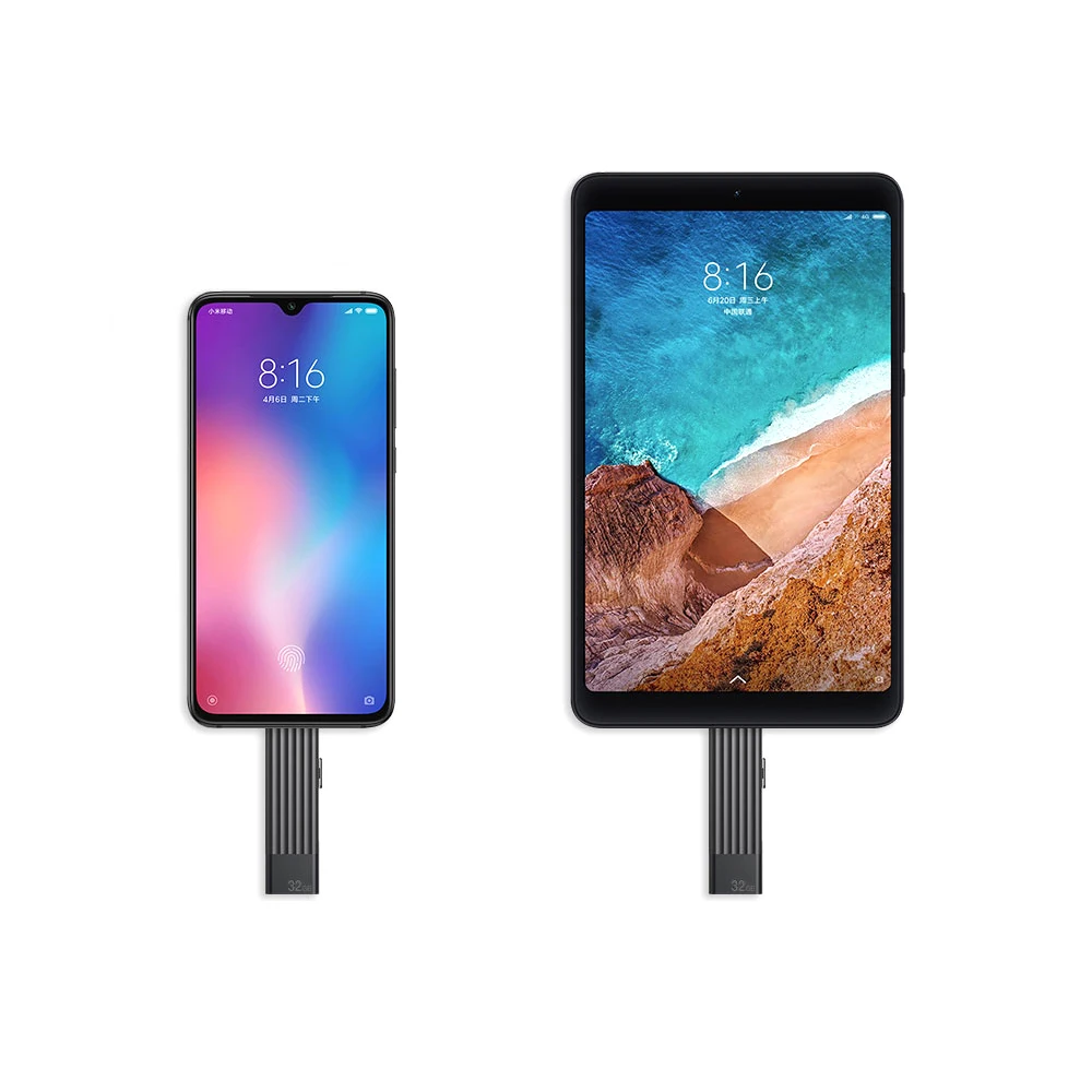 Xiaomi IQUNIX Поддержка карт флеш-накопителей USB флэш-память Тип-диск с двойной 128/32/64G Интерфейс 220 м сдвижная для телефона планшетного компьютера MAC U диск для умного дома