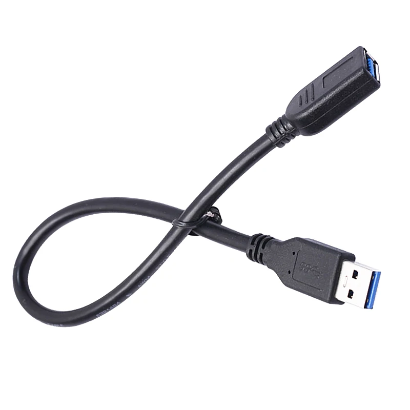 33 см USB Удлинительный кабель Черный Супер Скоростной USB 3,0 удлинительные кабели тип A мужчин и женщин адаптер удлинитель шнур для ПК