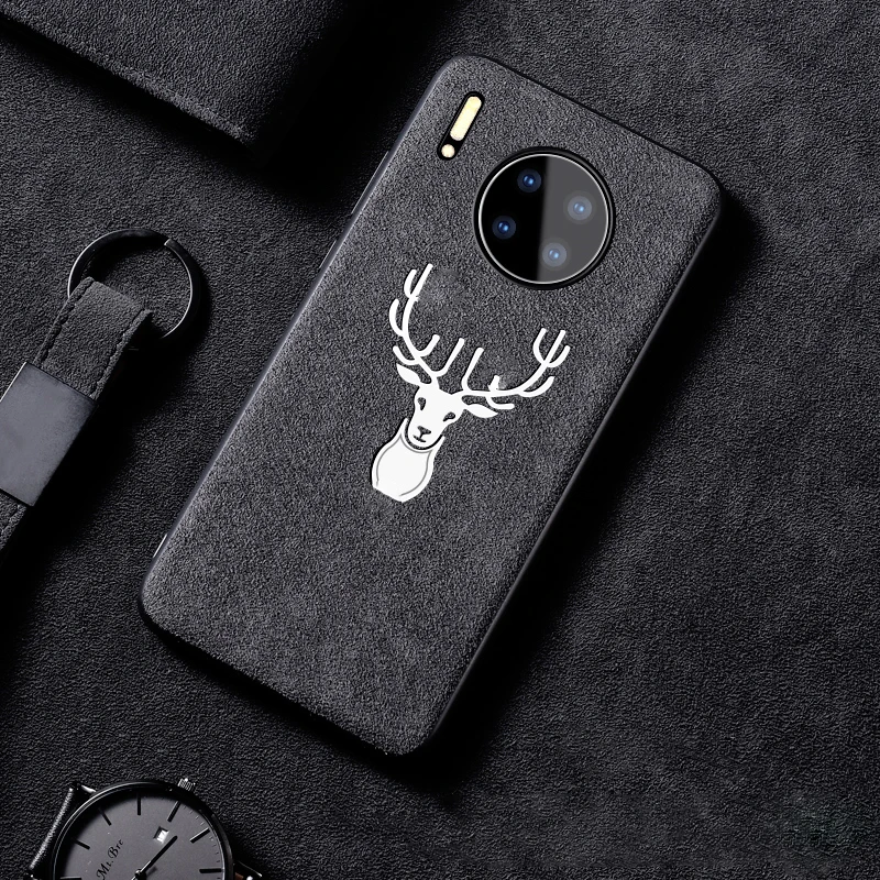 Чехол для Huawei Mate 30 Pro 20 10 Nova 4 4e 3e 5t 5i P30 P20 Honor 20s 20i замшевая меховая мягкая кожаная