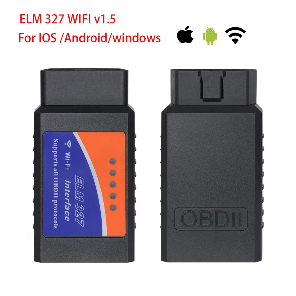 OBD2 автомобильный диагностический инструмент ELM327 V1.5 WIFI адаптер сканер для iPhone IOS