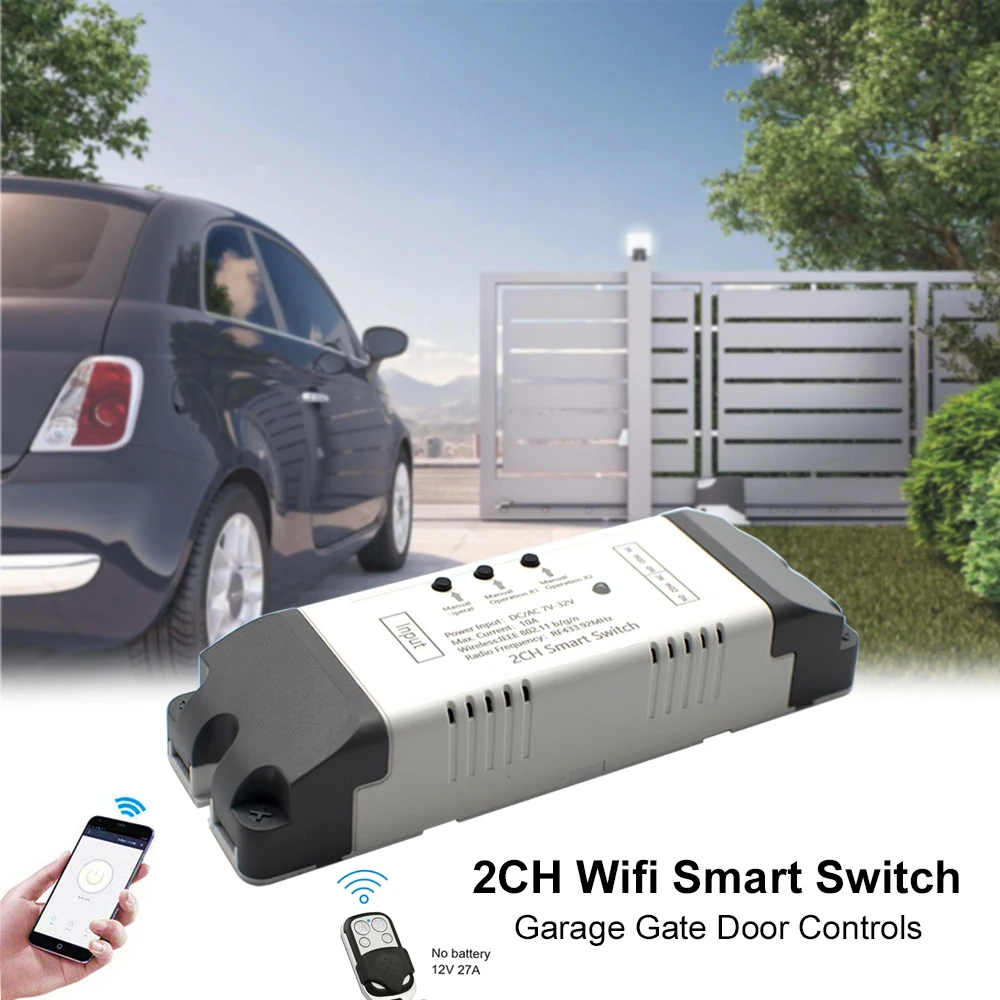 Garage Door Remote Control Gate Command Tuya WiFi Smart Switch