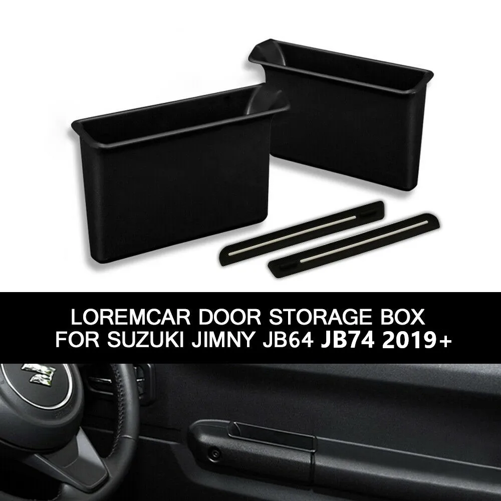 2Pcs Car Front Row Door Side Bracciolo Storage Box Maniglia Pocket Stowing Tidying Container Per Suzuki Jimny Jb74 2019 + Accessori