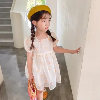 

2020 New Girls Dress Fashion Summer Cotton Girls Dresses 2-7 Years QH328