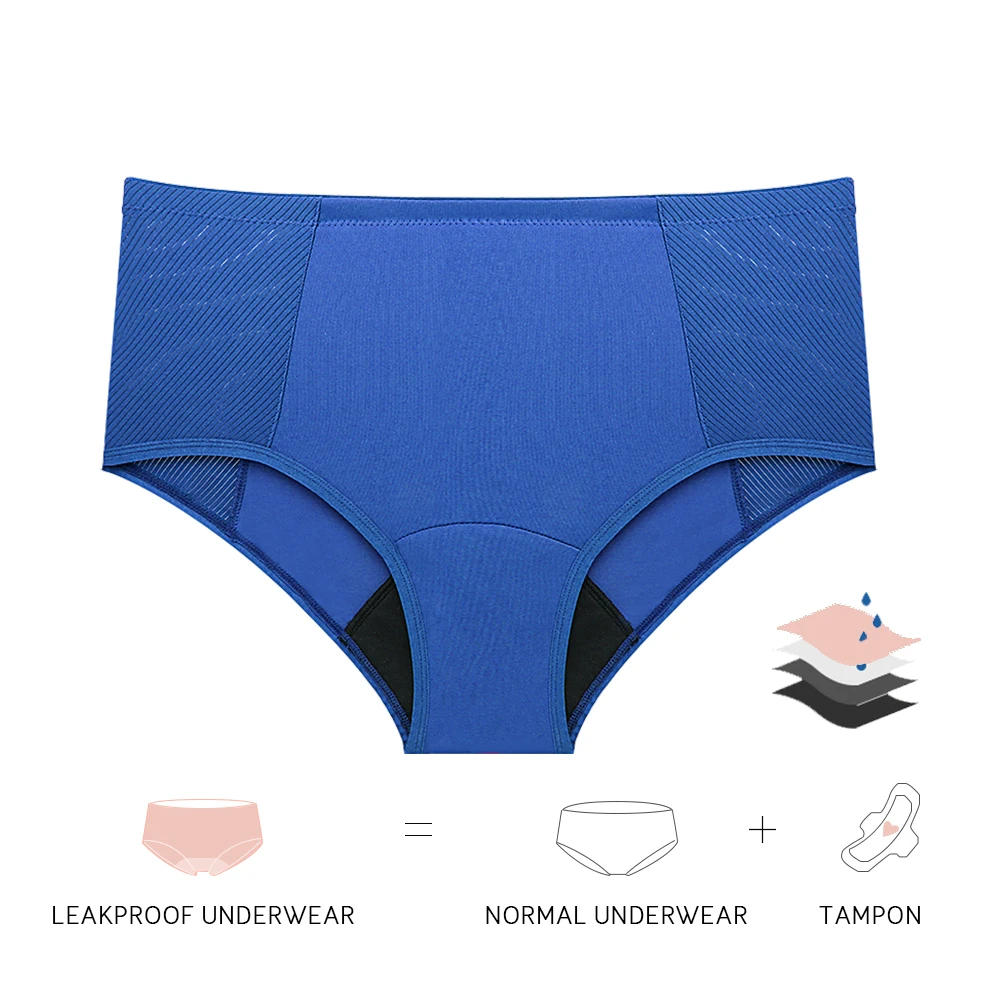 Menstrual Period Panties for Women High Waist Mesh Hipster Menstrual  Underwear Breathable Maternity Leakproof Panty