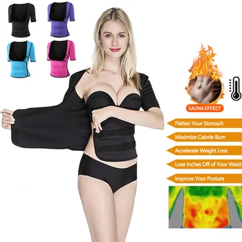 

Women Neoprene Sweat Sauna Body Shapers Vest Trimmer Tummy Waist Trainer Slimming Vest Shapewear Weight Loss Waist Shaper Corset