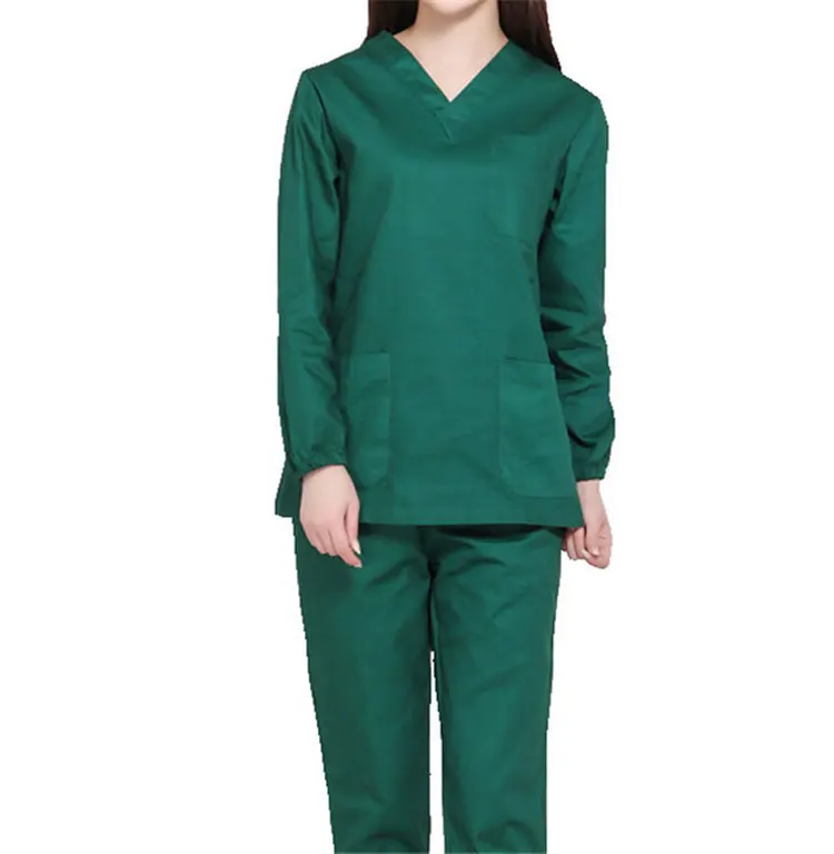 Медицинская форма с длинными рукавами, Женская медицинская одежда, форма медсестры, комплект одежды, стоматологическая клиника медсестра, хирургический костюм, брюки, топы