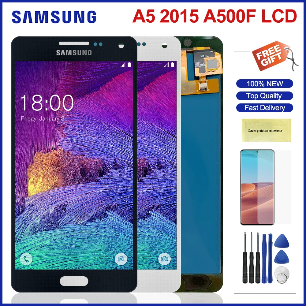 ЖК-дисплей для Samsung Galaxy A5 A500 сенсорный экран дигитайзер Замена ЖК-экран с