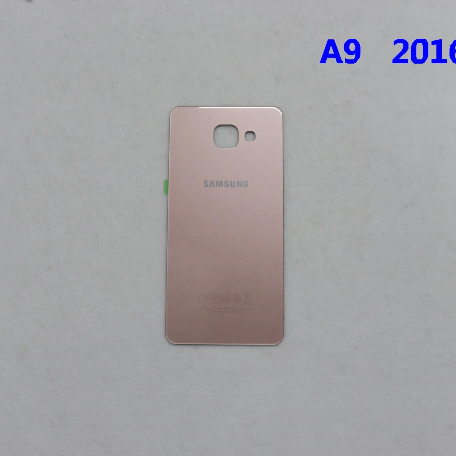 Задняя крышка на батарейках для samsung Galaxy A3 A5 A7 A9 A310 A510 A710 A910 A900 чехол на батарейках клейкая наклейка на корпус - Цвет: A9 2016  pink
