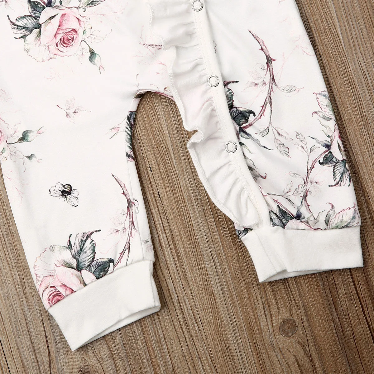 Baby Bodysuits comfotable Ma&Baby 0-24M Spring Newborn Baby Girl Rompers Clothes Floral Print Long Sleeve Ruffle  Jumpsuit Playsuit Outfit Baby Bodysuits classic