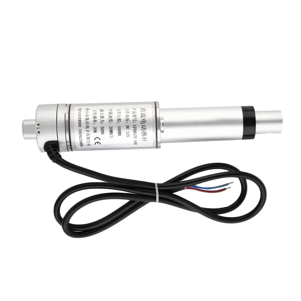 Многофункциональный линейный привод двигателя постоянного тока 12V 100 мм ход тяжелых 500N люк диван кресло аксессуары