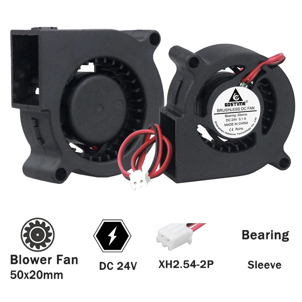 1 шт. центробежный вентилятор 24 В 50 мм 5000 об./мин.|blower fan|cpu cooling fancooling fan |