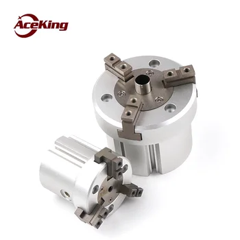 

AceKin пневматический трехкулачковый центр через отверстие захват палец воздушный коготь mhsh3-16d/20D 25D 32D 40D 50D 63D 80D 1