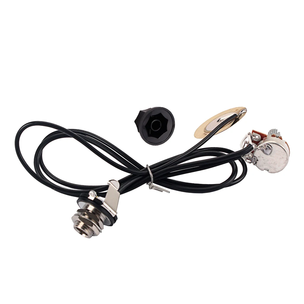 6.35mm Piezo Prewired Pickup Transducer Amp For Acoustic Guitar Violin