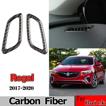 

For Buick Regal 2017-2020 Real Carbon Fiber 3D Sticker Dashboard Air Conditioner Vent Trim Interior Car Accessories