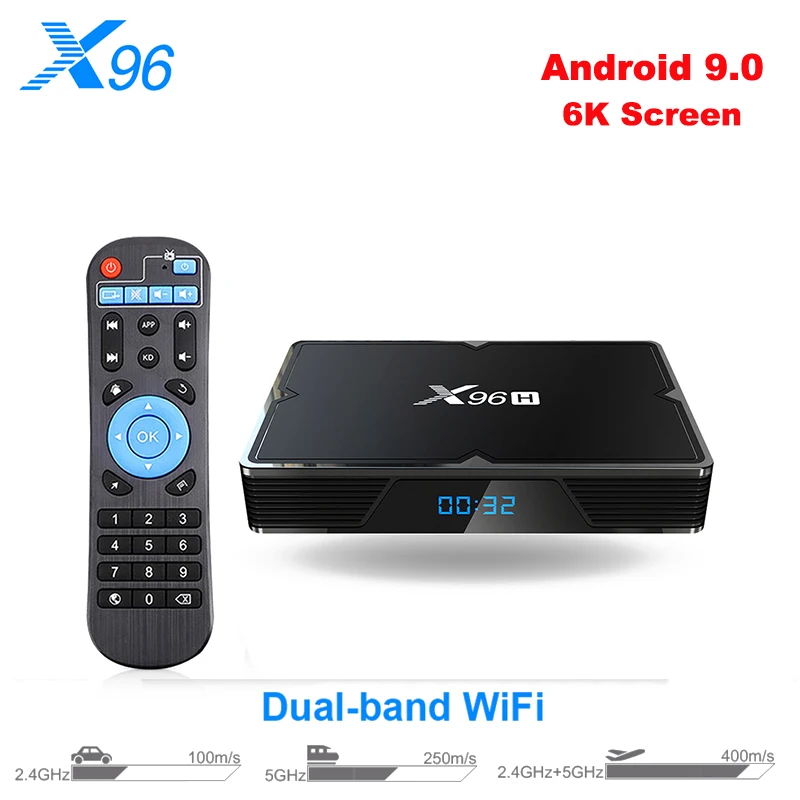 NEW X96 H603 Smart TV BOX Android 9.0 4GB RAM 64GB ROM Quad-Core ARM Cortex-A53 6K HDR Media Player Dual WiFi BT Set-Top Box | Электроника