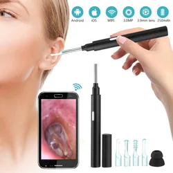 Intelligent Ear Wax Cleaner Wifi HD1080P Recharge Wireless Endoscope Wand Spiral Earwax Removal Tool Kit for Sulfur Ear Cleaning