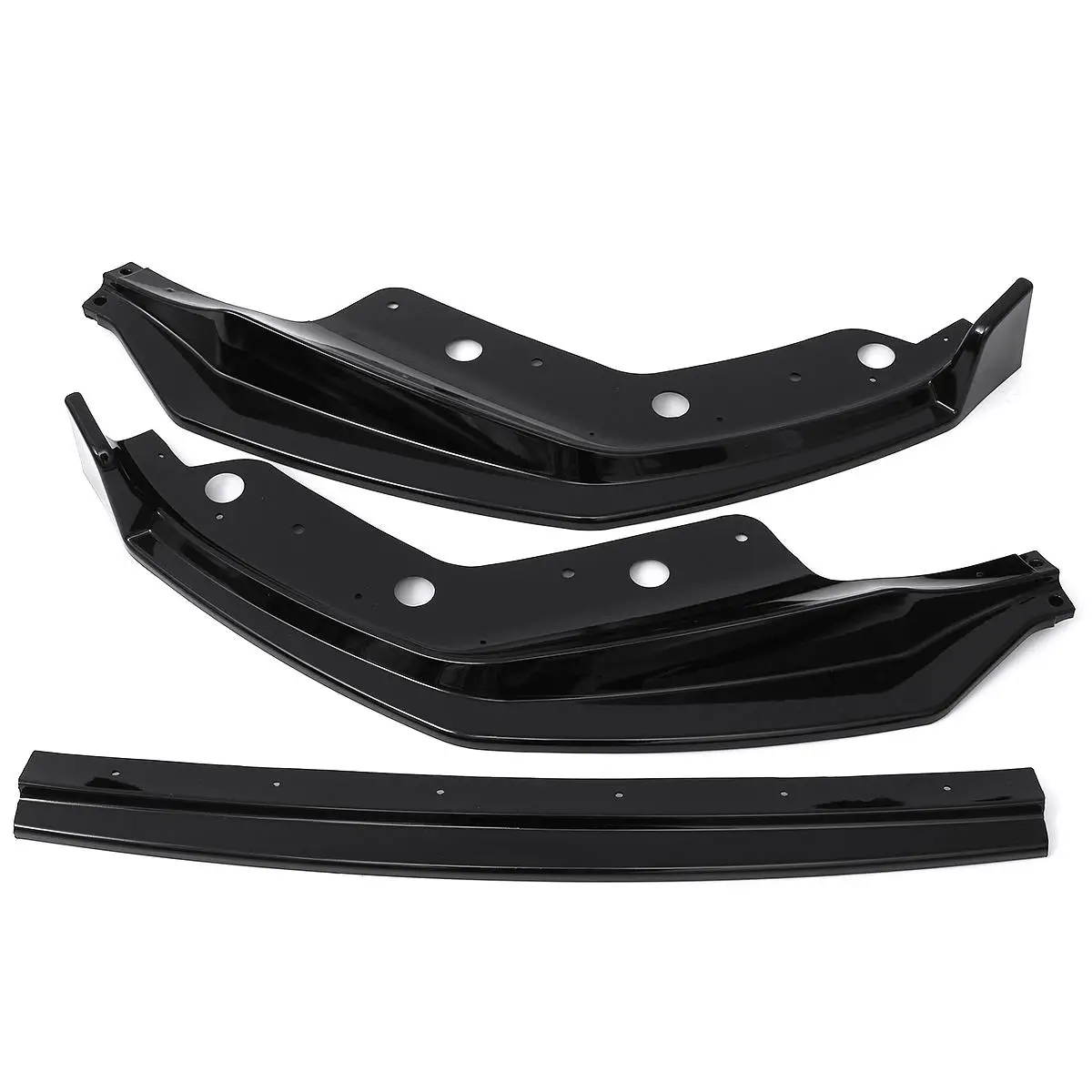 Car Bumper Spoiler MP Style 3x Car Front Bumper Lip Spoiler Body Kit Diffuser Protector Cover Deflector Lips For BMW 3 Series G20